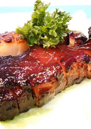 A picture of Char Siew Honey Glazed BBQ Pork.