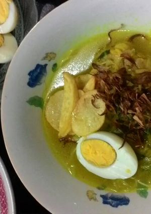 Foto resep Soto Ayam Hasibuan kuah kuning