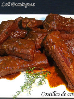 Una foto de Costillas de cerdo adobadas (Receta tradicional)