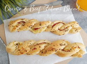 Foto resep Cheese & Beef Salami Bread
