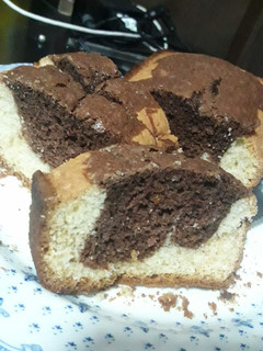 Una foto de Budín marmolado, súper económico/fácil