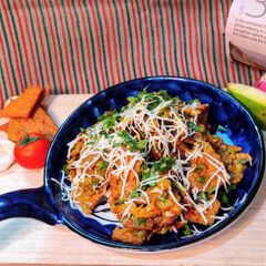 A picture of Homemade Nachos bhel.