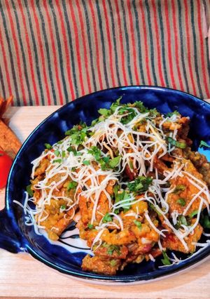 A picture of Homemade Nachos bhel.