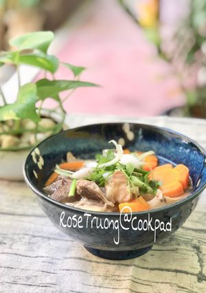 Hình của món Gân Bò Hầm Cà Rốt Khoai Tây.
