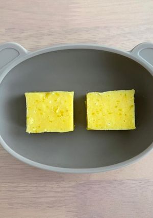 寶寶地瓜奶香蒸糕 的食譜成品照片