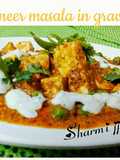 Paneer Masala in Gravy
