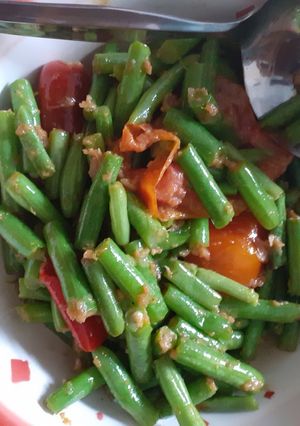 Foto resep Tumis buncis cah cabe plus tomat