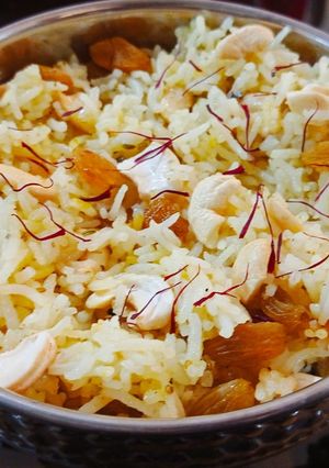A picture of Himachali Meetha Chawal (Sweet Rice from Himachal).