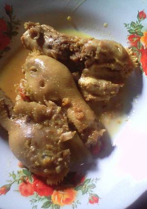 Foto resep Ungkep kepala ayam pedes manis