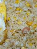 Sarapan nasi goreng jagung telur sosis