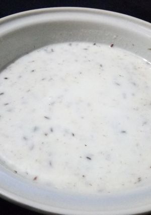 A picture of Potato Raita.