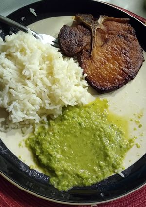 Una foto de Chuletas ahumadas fritas