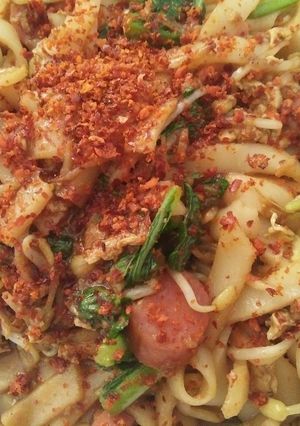 Foto resep Kwetiaw goreng simple aka mie tiaw goreng