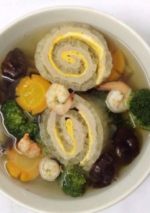Hình của món Canh Bóng Thả.