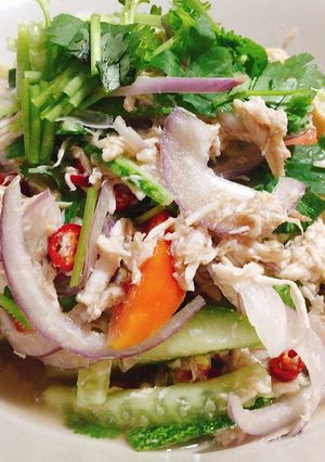 รูปของ ยำอกไก่ฉีก คีโต