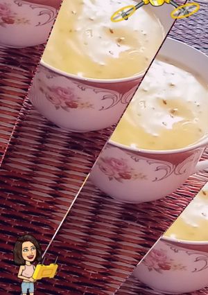 صورة لوصفة شراب الكاسترد بالحبه الحمراء 🤤