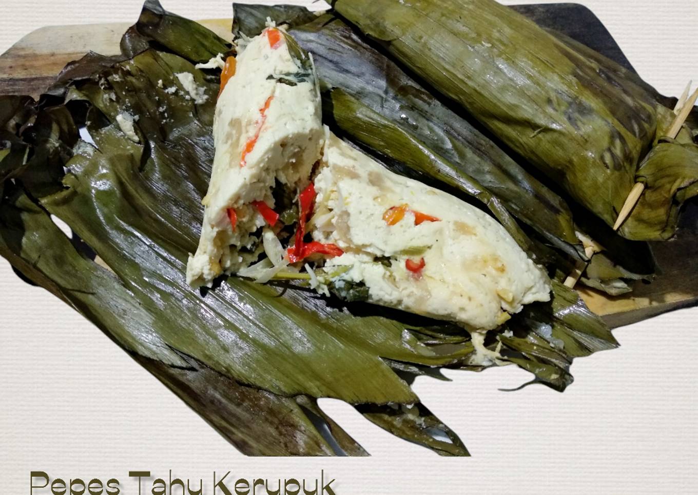Pepes Tahu Kerupuk (Ala Ibu)