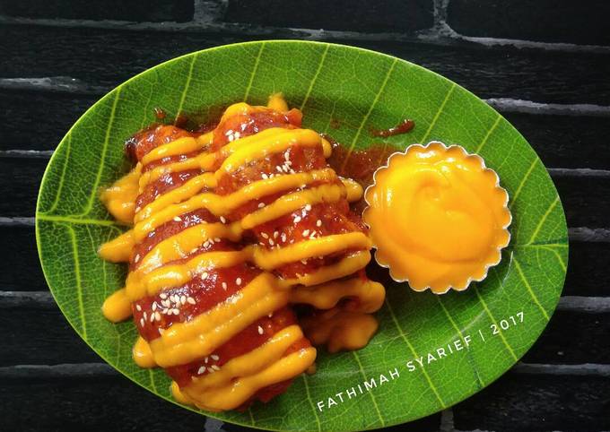 Korean Fire Fried Chicken foto resep utama