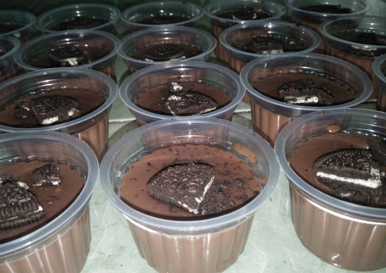 Puding coklat lembut