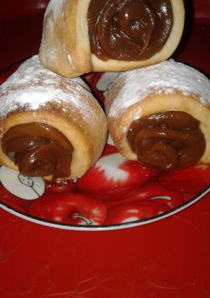 Una foto de Conos o cañoncitos con dulce de leche
