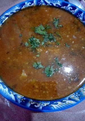 صورة لوصفة شوربة فريك او الجاري