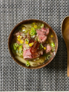 A picture of Smoked Pork & Noodle Soup.