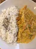 Pollo al curry con arroz basmati 🍛