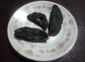 Una foto de Mini quesadillas azules para botana rellenas de queso de chiva