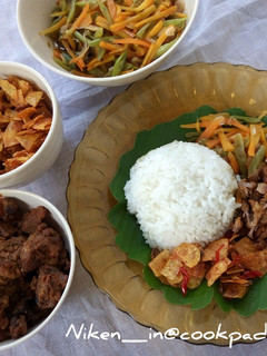 Foto resep Nasi Rames Daging Suwir