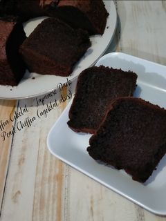 Foto resep Chiffon Cokelat ~ Japanese Dark Pearl Chiffon (nyoklat abis)