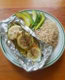 Salmón al vapor con pimienta y limón