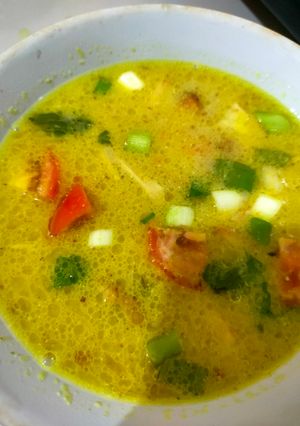 Foto resep Soto Ayam santan kuning