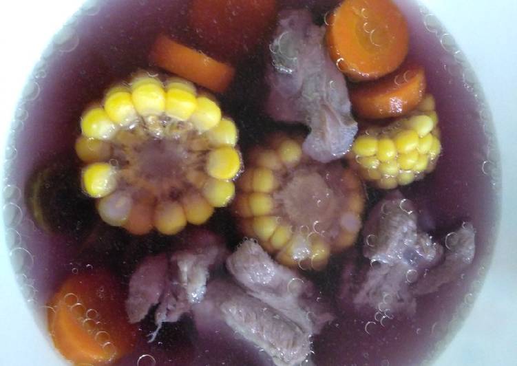 Recipe of Super Quick 玉米萝卜排骨汤 Sweet Corn Pork Rib Soup