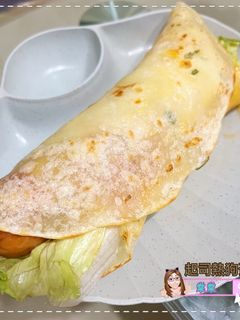 起司熱狗蛋餅 的食譜成品照片