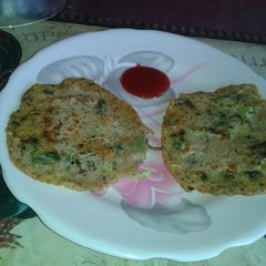 A picture of Oats and flax seeds pancake.