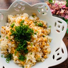 A picture of Eringi mushroom Butter Rice.