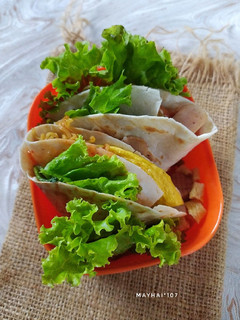 Foto resep Kebab Mie (Noodle Tortilla Wrap)