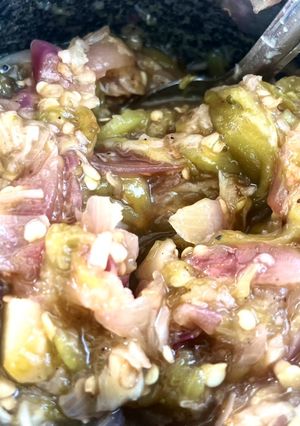 รูปของ น้ำพริกหนุ่มมะเขือยาวมะแขว่น🌶️🧄