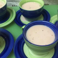 Kashmiri chai (pink tea) A picture of Kashmiri chai (pink tea).