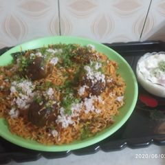 A picture of Vangi bhat.
