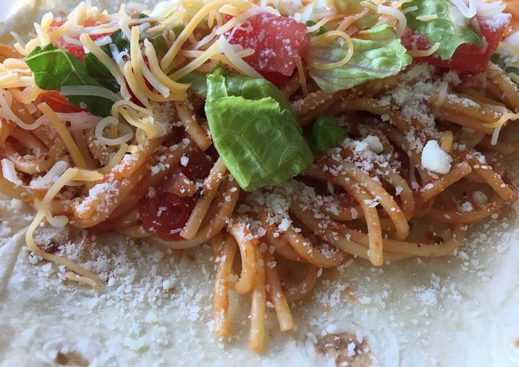 Steps to Prepare Any-night-of-the-week Spaghetti Tacos