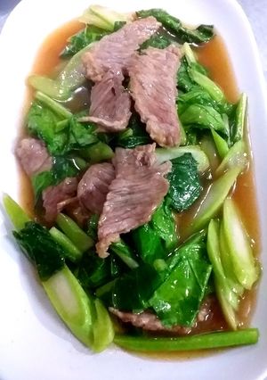 รูปของ เนื้อผัดคะน้า