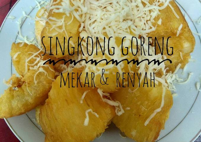 Langkah Mudah untuk Menyiapkan Singkong Goreng Mekar Tabur Keju Anti Gagal