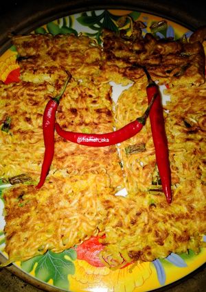Foto resep Omelete Mie Instan 🍝