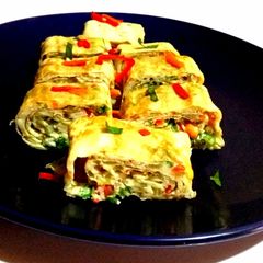 A picture of Chinese egg roll.