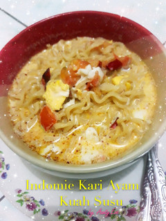 Foto resep Indomie Kari Ayam Kuah Susu