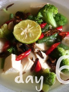 Foto resep GM Diet day 6 - Soup Tofu w/ Vegetables