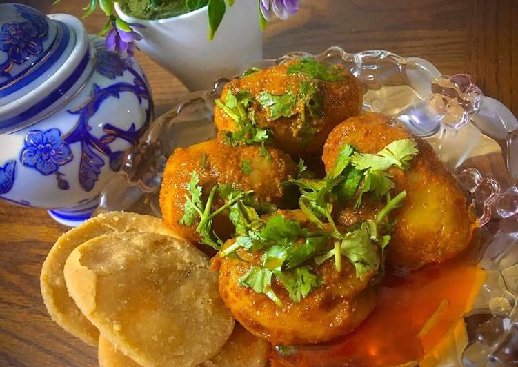 How to Easy To Try At Home Khatte lal masala Aloo 😍😍😍😍😍😍