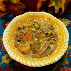 A picture of Hearty One Step Crock Pot Beef Stew.