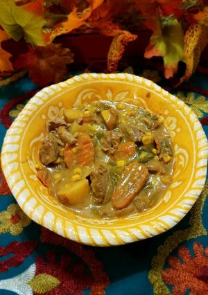 A picture of Hearty One Step Crock Pot Beef Stew.